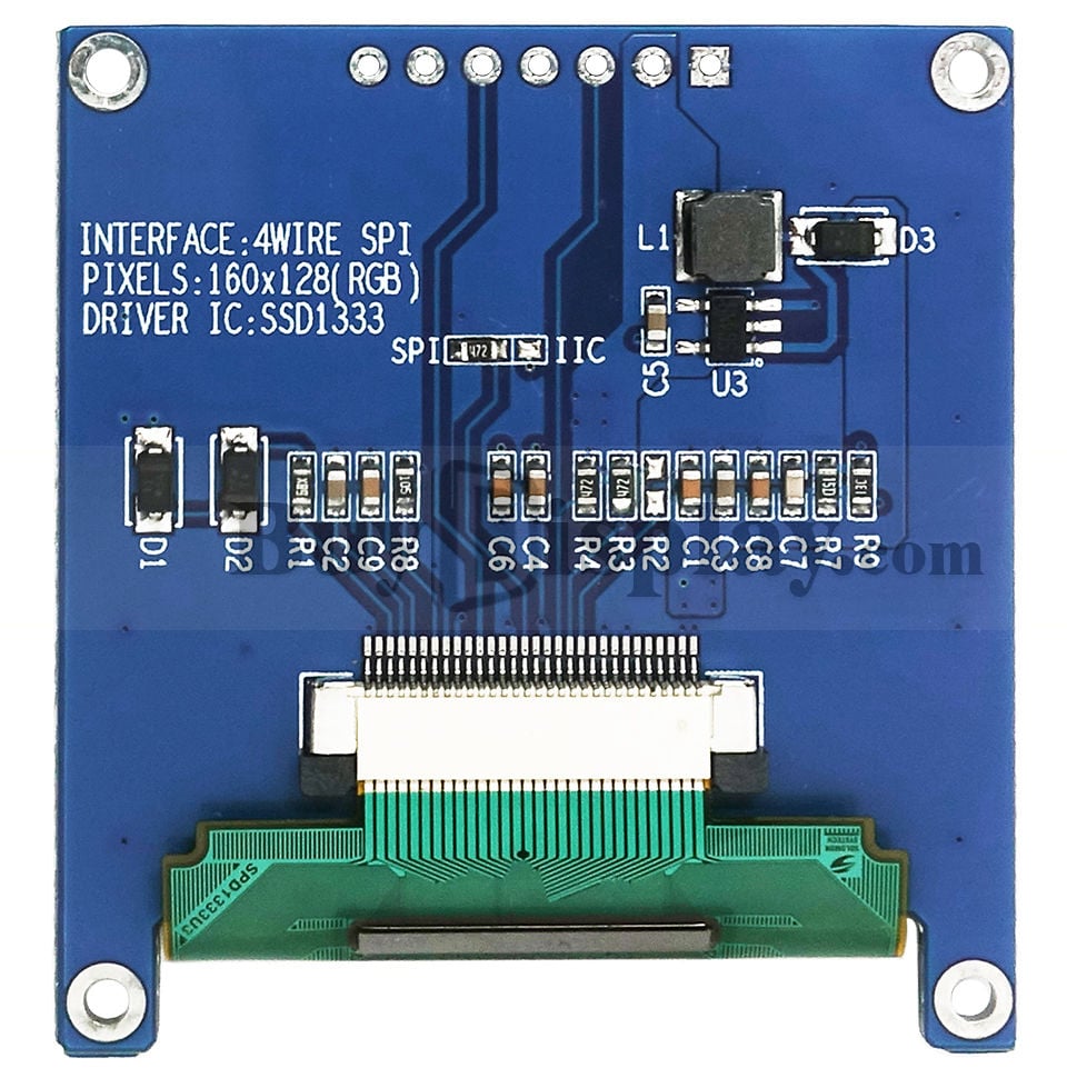 Color 1.69 inch OLED Display Module 160x128 Arduino,Raspberry Pi