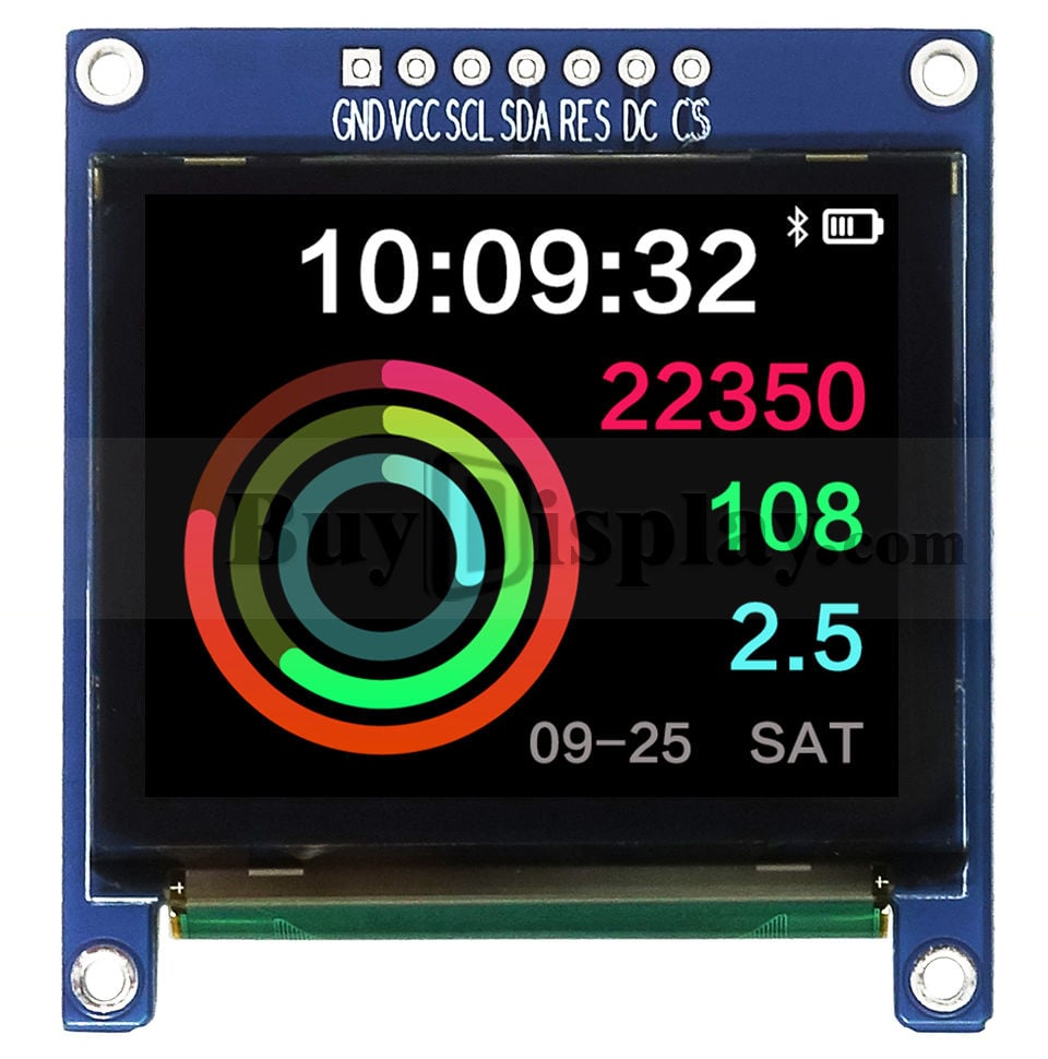 Color 1.69 inch OLED Display Module 160x128 Arduino,Raspberry Pi