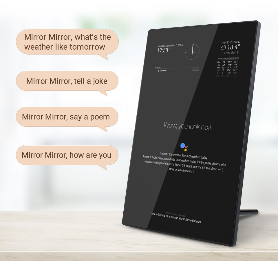 آینه هوشمند جادویی Magic Mirror